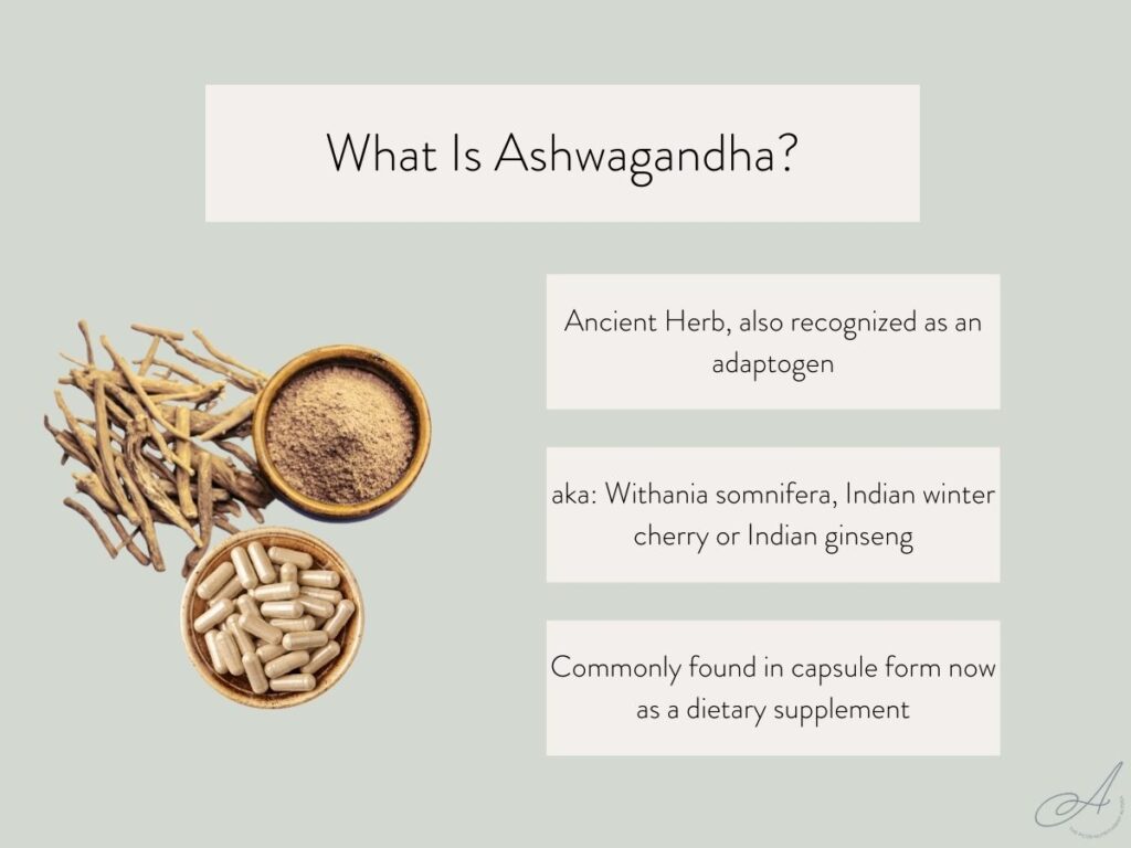 infographic explaining what ashwagandha is.