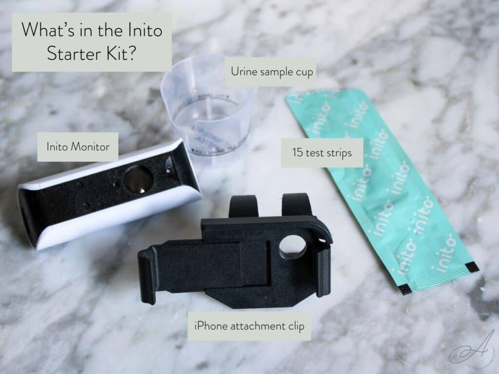 photo of all the products that come in an inito starter kit.