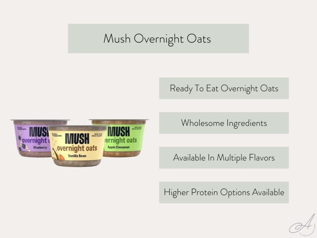 infographic of the pros of mush overnight oats.