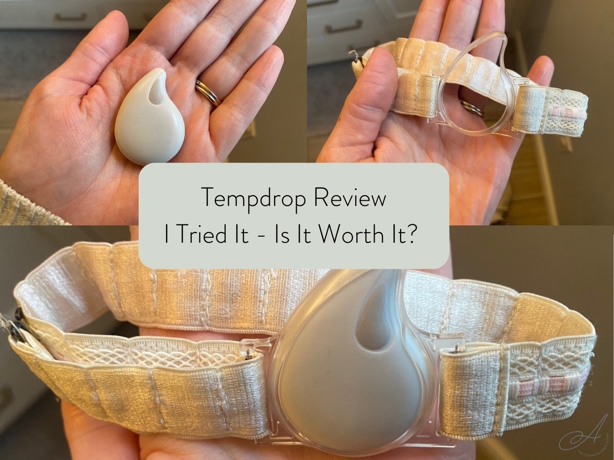 background image of tempdrop equipment with text overlay stating "tempdrop review: I tried it - is it worth it?"