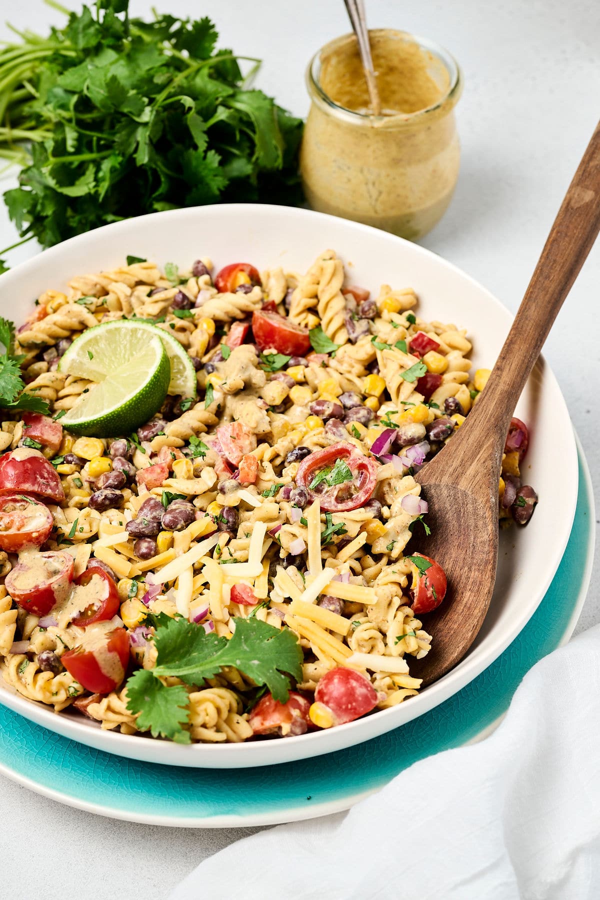 Creamy Taco Pasta Salad (High Protein Recipe)