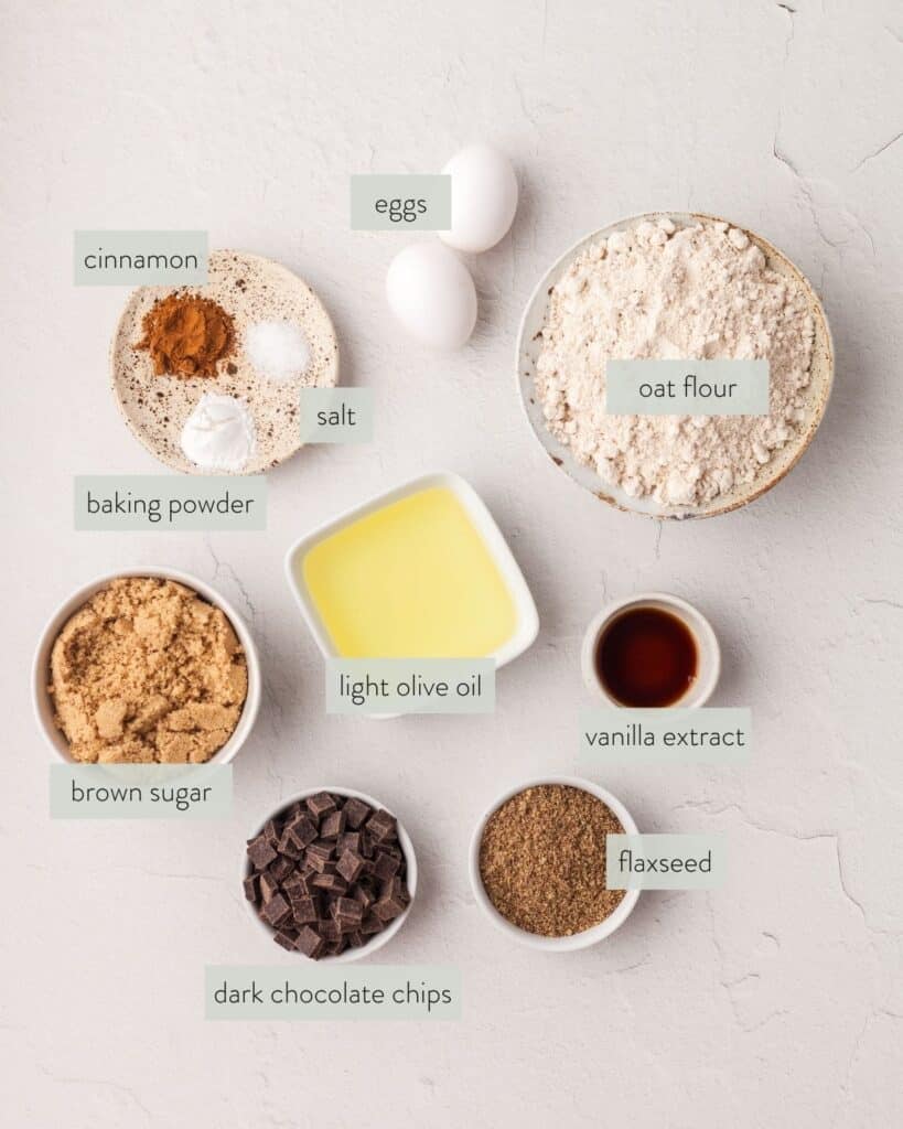 ingredients needed to make pcos friendly cookies.